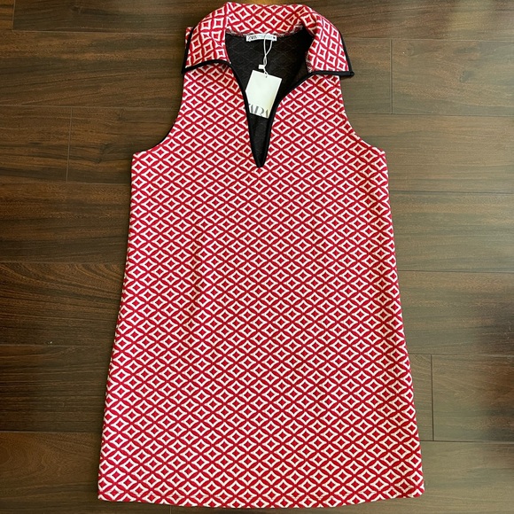Zara Pinafore Mini Dress - Picture 2 of 9